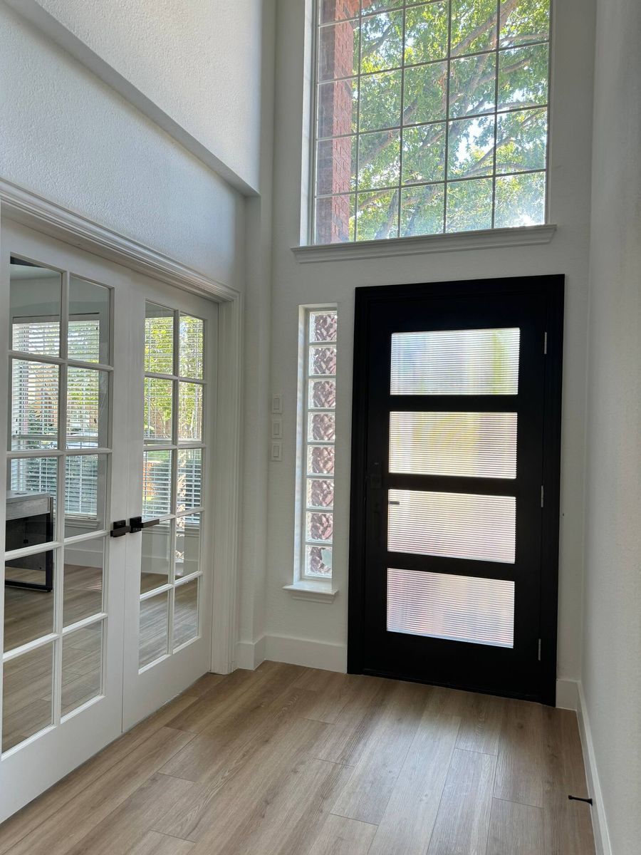 New front door and entry